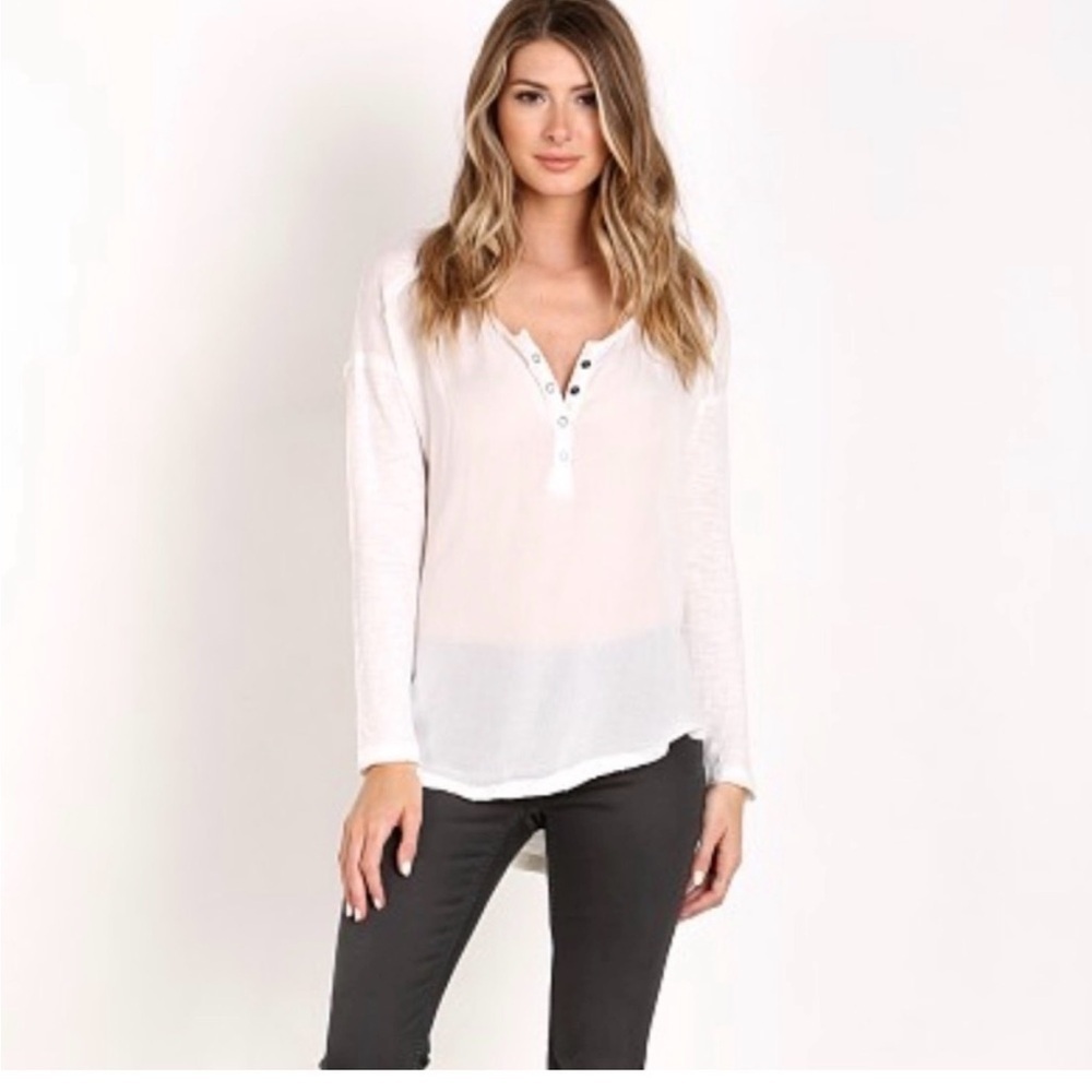 Free People | We The Free Sunday Henley Hi- Low Long Sleeve